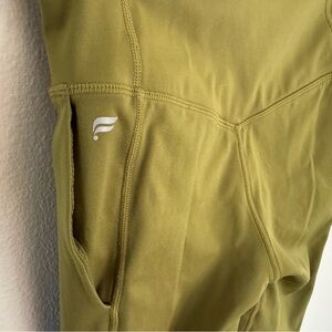 Fabletics Motion365 Olive Leggings High Waisted Full Length